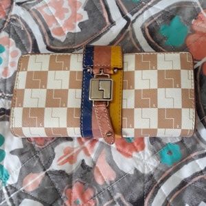L.A.M.B. CHECKERED WALLET